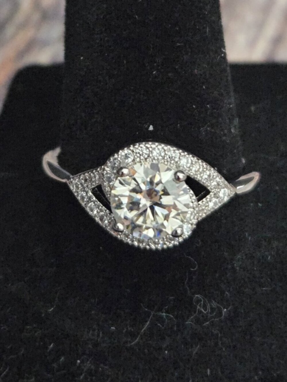 Moissanite 925 Sterling Silver 1.2ct - Sz 9